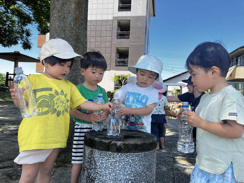 公園でジュース屋さん