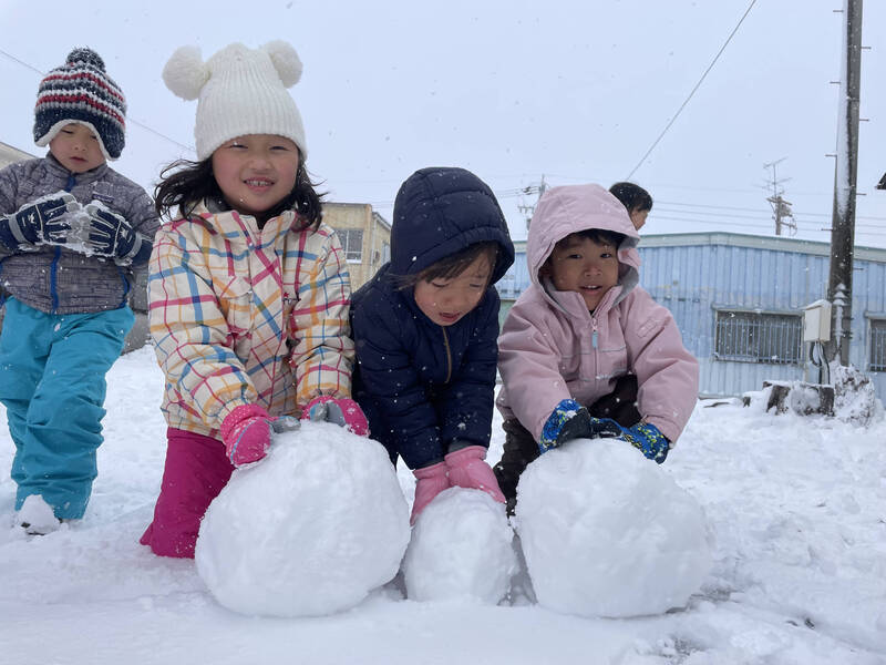 雪遊び①